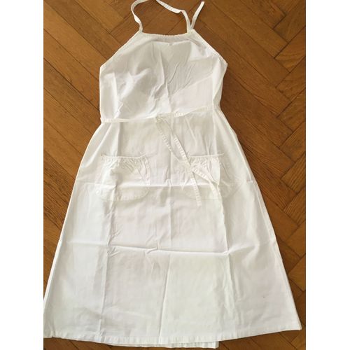 Robe Petit Bateau Coton 10 Ans Blanc