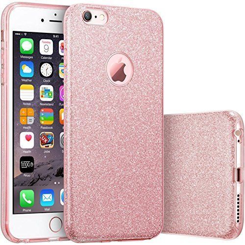 Hq-Cloud® Housse Étui Coque Gel En Silicone Paillette Bling Bling Pour Apple Iphone 6 Plus /6s Plus ( 5,7 Pouces) - Rose Brillant