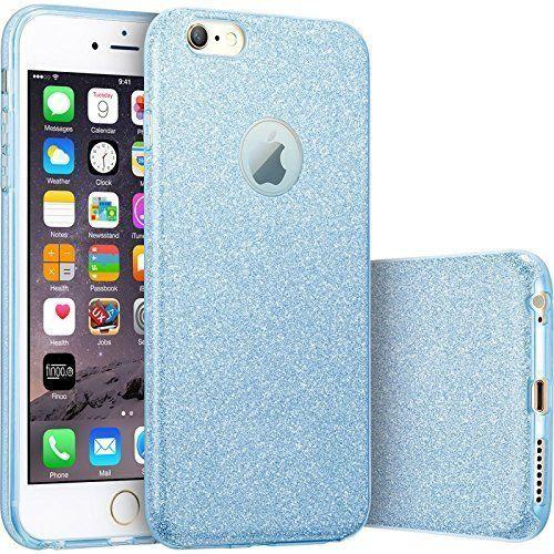 Hq-Cloud® Housse Étui Coque Gel En Silicone Paillette Bling Bling Pour Apple Iphone 7 Plus (5,5 Pouces) - Bleu Brillant