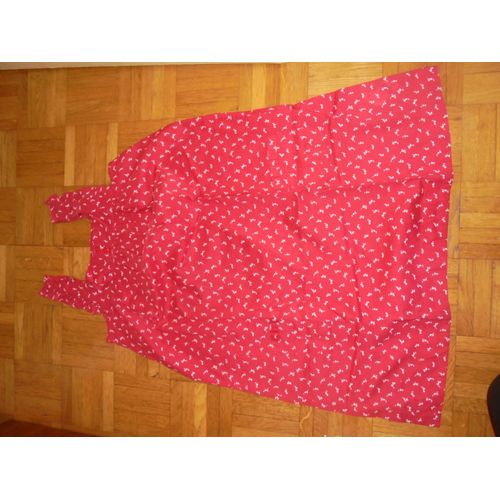 Robe Cfk Girls Collection Monoprix Toute Neuvecoton 12 Ans Rouge Et Balnc