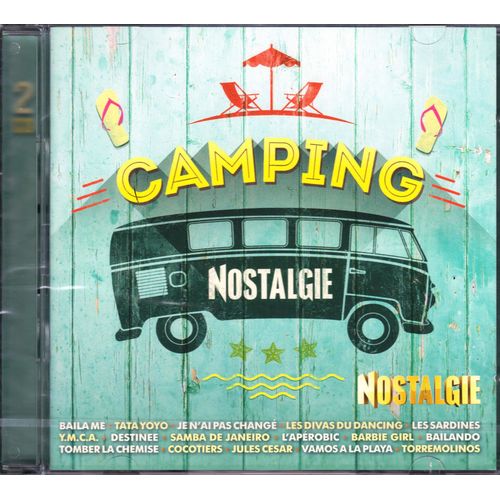 Nostalgie Camping - Radio Nostalgie - Pour Un Flirt - Barbie Girl - Andalouse - Destinée - Les Sardines - Samba De Janeiro - Y.M.C.A. - Louxor J'adore - L'apérobic - 2 Cd - 38 Titres