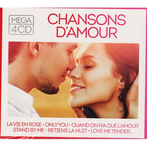 Mega 4 Cd - Chansons D'amour - La Vie En Rose - Only You - Stand By Me - Love Me Tender - Quand On A Que L'amour  - Retiens La Nuit - 80 Titres  