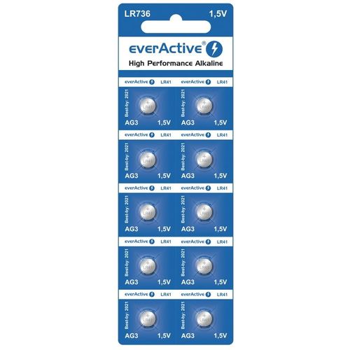 Pack de 10 piles ag3-lr736-lr41