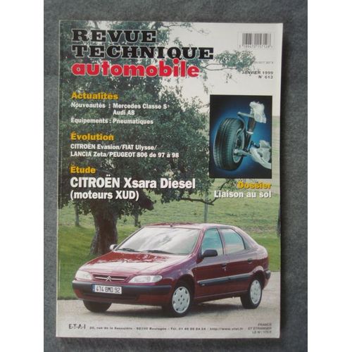 Revue Technique Citroën Xsara Diesel (Moteurs Xud)
