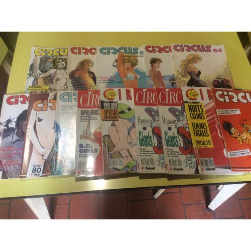 Lot De 14  Bd Circus  N° 95 / 96 / 82 / 83 / 84 / 87 / 79 / 123 / 128 / 81 / 80 / 124 / 109 /124 / 