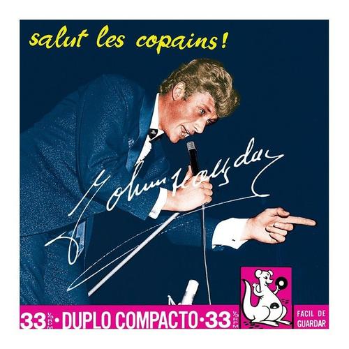  Johnny Hallyday - 45 Tours - Salut Les Copains - Ep Pochette Brésilienne (Vinyle Rose) 