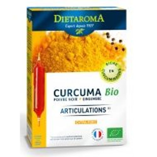 Curcuma Bio Gingembre - 20 Ampoules Dietaroma 