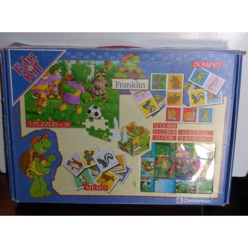 Puzzle-Domino-Memo Edukit Franklin La Tortue