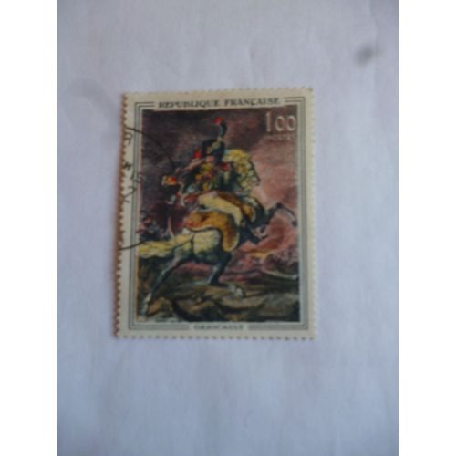 Timbre France Géricault:Officier Chasseur À Cheval De La Garde Impériale Chargeant.