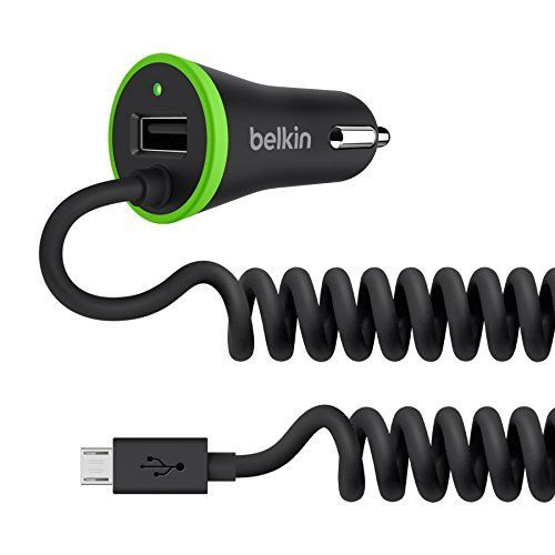 Belkin F8m890bt04-Blk Chargeur Allume-Cigare Usb Pour Smartphone/Tablette 3,4 A/5 V/17 W Noir