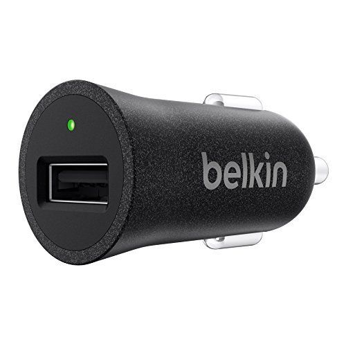 Belkin - Chargeur Usb Allume Cigare 2,4a, 5v, 12w Pour Iphone, Ipads, Smartphones Android Et Tablettes Android - Noir Métal