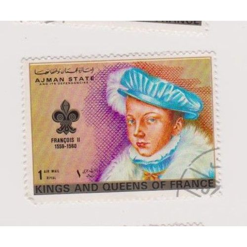 Timbre Ajman State Emirats Arabe Unis Roi De France Fran9ois Ll Kings And Queens 