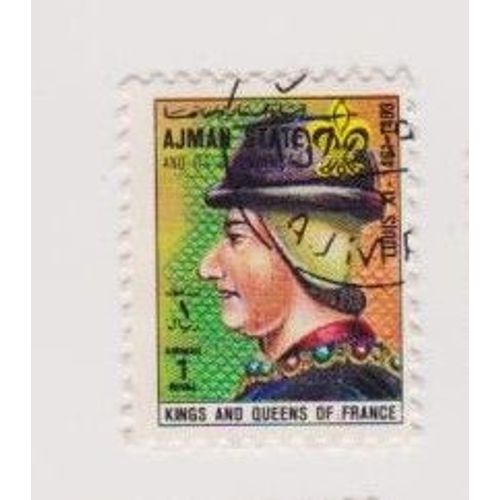 Timbre Ajman State Emirat Arabe Unis Roi De France Louis Xi 