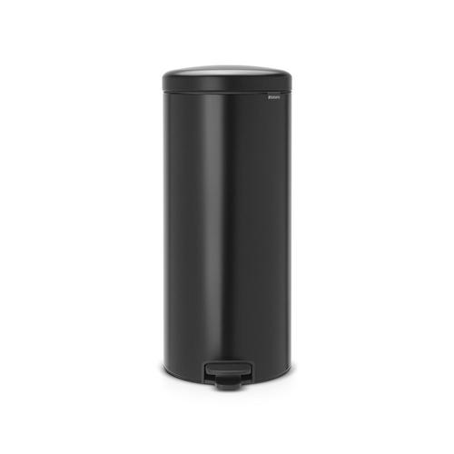 Brabantia Poubelle à Pédale newIcon, 30 litres, Fermeture Silencieuse, Seau en Plastique - Matt Black