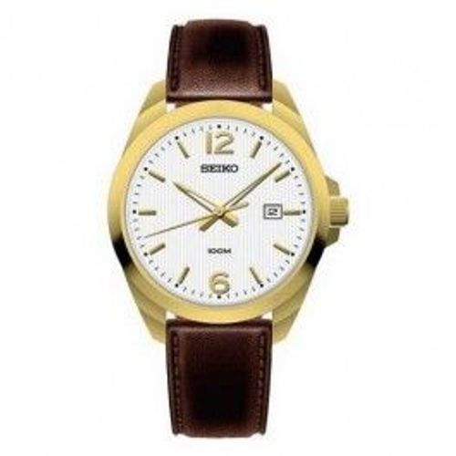 SEIKO Quartz Gents Leather Strap Watch Rakuten