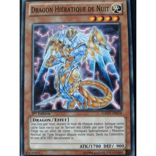 Yugioh! Dragon Hiératique De Nuit - Commune - Gaov-Fr018