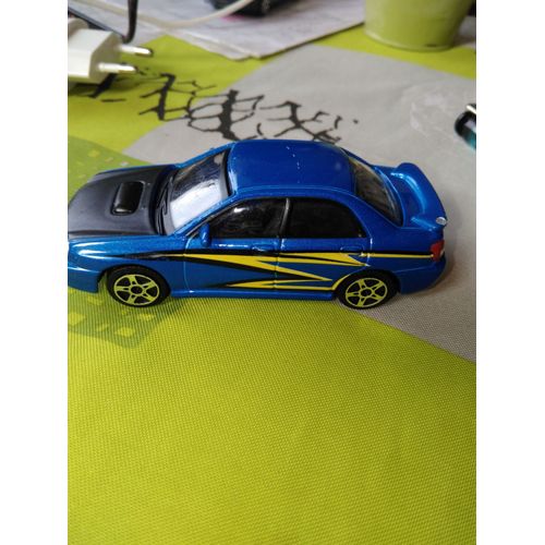 Voiture Burago 1:43subaru Impreza Wrx Sti  Couleur Bleu-Burago