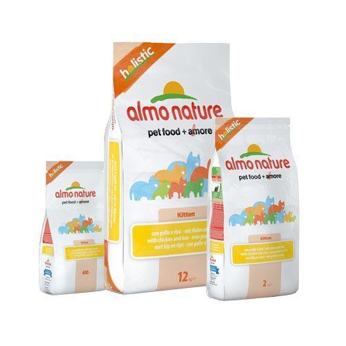 Croquettes Almo Nature Holistic Pour Chaton Au Poulet Et Riz Sac 2 Kg (Dluo 6 Mois)
