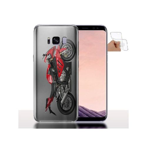 Housse Gel Samsung S8 Moto Rouge De Sport