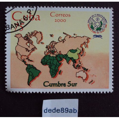Cuba..  75 . 2000 Corréos  . Cumbra Sur (Group Of 77 South Summit) . Oblitéré Used Stamp