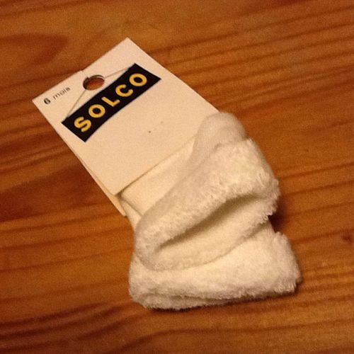 Chaussette Chausson Pour Bebe Blanche Taille 6 Mois