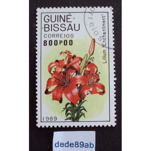 Guiné-Bissau.. 800p00 Fleurs : Lilium "Enchantment" . Oblitéré Used Stamp.