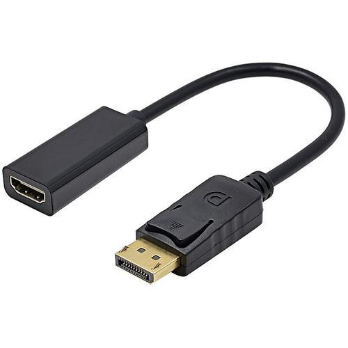 Display Port Mâle to HDMI Femelle Câble Adaptateur Convertisseur Full HD