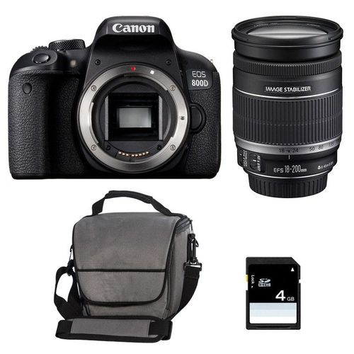 CANON EOS 800D + 18-200 IS GARANTI 3 ans + Sac + SD 4Go