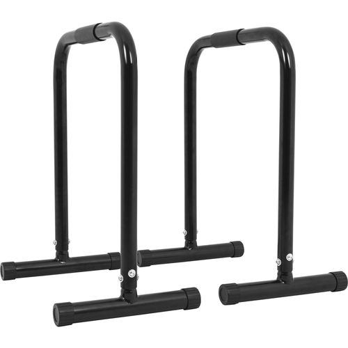 Barres Parallèles Gorilla Sports | 3 Hauteurs : 30 Cm - 73cm - 94 Cm | Noires/Bleues/Rouges - Couleur : Noir - Hauteur : 73 Cm
