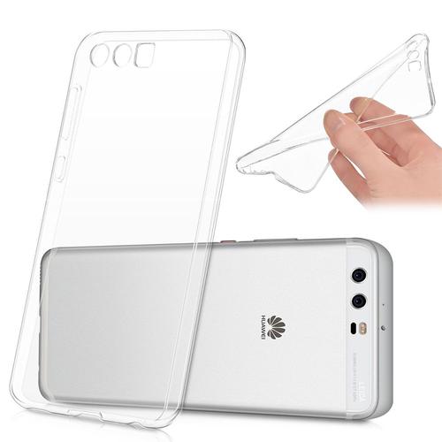 Huawei P10 5.1" (Non Compatible Huawei P10 Plus/ P10 Lite): Housse Etui Coque Silicone Gel Ultraslim Et Ajustement Parfait - Transparent