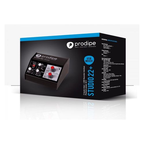 Prodipe Studio 22+ - Interface USB audio 2in/2out