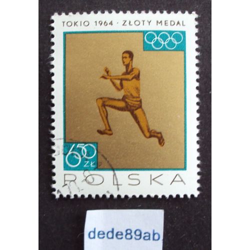 Pologne.. 650zl Polska . Jeux Olympiques Tokio 1964 - Zloty Medal . Oblitéré Used Stamp .