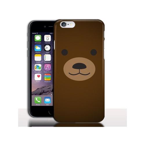 Coque Iphone 6 Mon Ours Brun - Protection Arriere Rigide