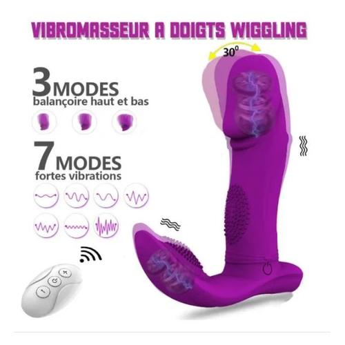 Masseur Portable Avec Télécommande Vibrateur Masseurs Féminin Clitoridien Va Et Vient 10 Modes Toys Féminins Gode Femme