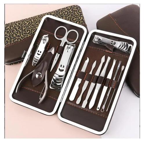 Smiley Visage 12 Pièces Beauté Manucure Ensemble Grand Outil De Pédicure Pince À Ongles Coupe - Ongles Ensemble De Couteau À Ongles