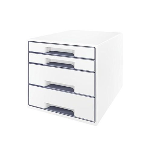 Leitz Bloc De Classement Wow 4 Tiroirs Blanc