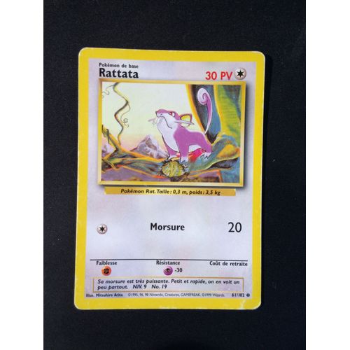 Rattata 61/102 Set De Base Fr