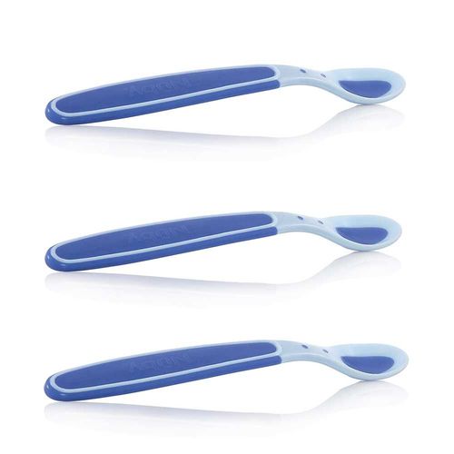 Nuby Cuilleres Thermosensibles A Bords Doux En Tpe 4 Mois Et Plus X3