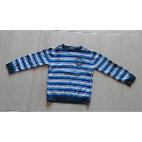 Pull À Rayures Bleues Taille 5 Ans
