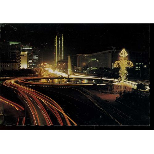 Carte Postale De Jakarta  (Indonésie)  Boulevard Thamrin, La Nuit