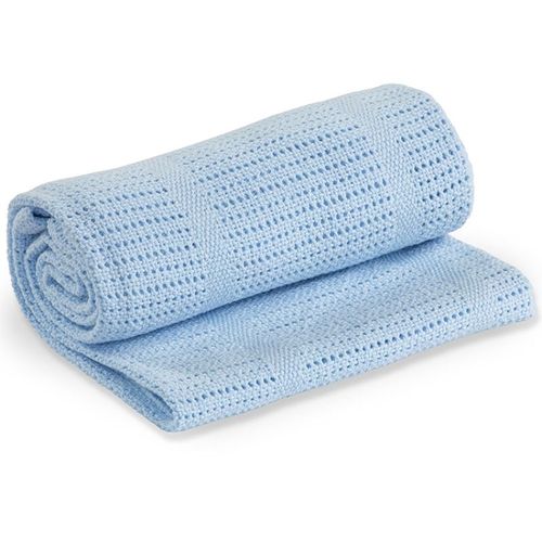 Couverture Tricot De Coton - Bleu