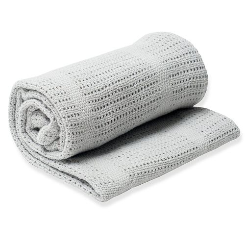 Couverture Tricot De Coton - Gris