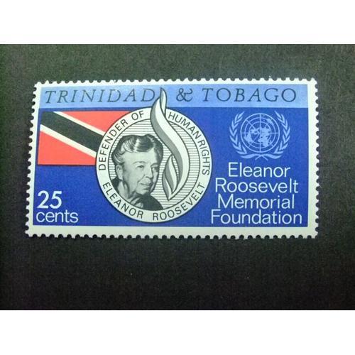 Trinidad & Tobago 1965 Eleanor Roosevelt Et Emblème Yv 205 ** Mnh