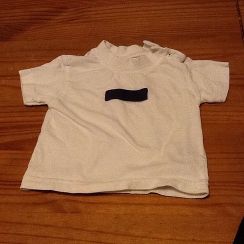 Tee Shirt Blanc Bebe 3 Mois