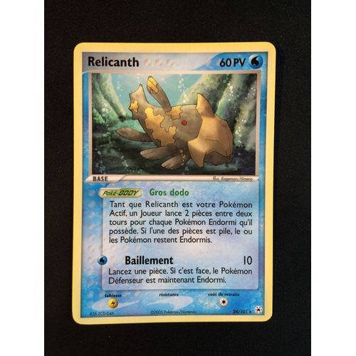 Relicanth 24/101 Set Ex Légendes Oubliées Fr