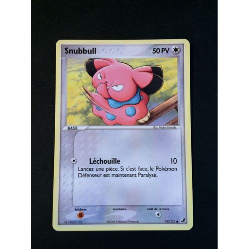 Snubbull 74/115 Set Ex Forces Cachées Fr