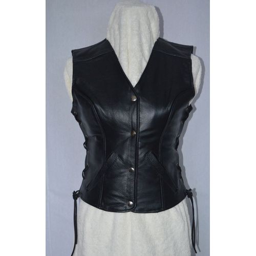 Gilet Veston Boléro Pour Femme En Cuir Apolloncuirs