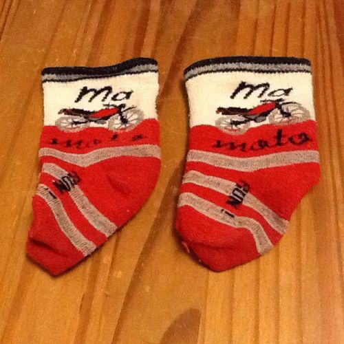 Paire Chaussette Bebe Taille 18/20 Ma Moto