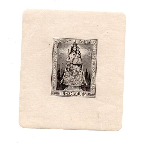 Luxembourg- Timbre Bloc Feuillet N°4- Madone
