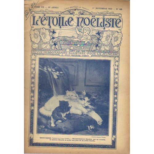 L'etoile Noeliste 1923 / Chat Et Chatons / N° 495 